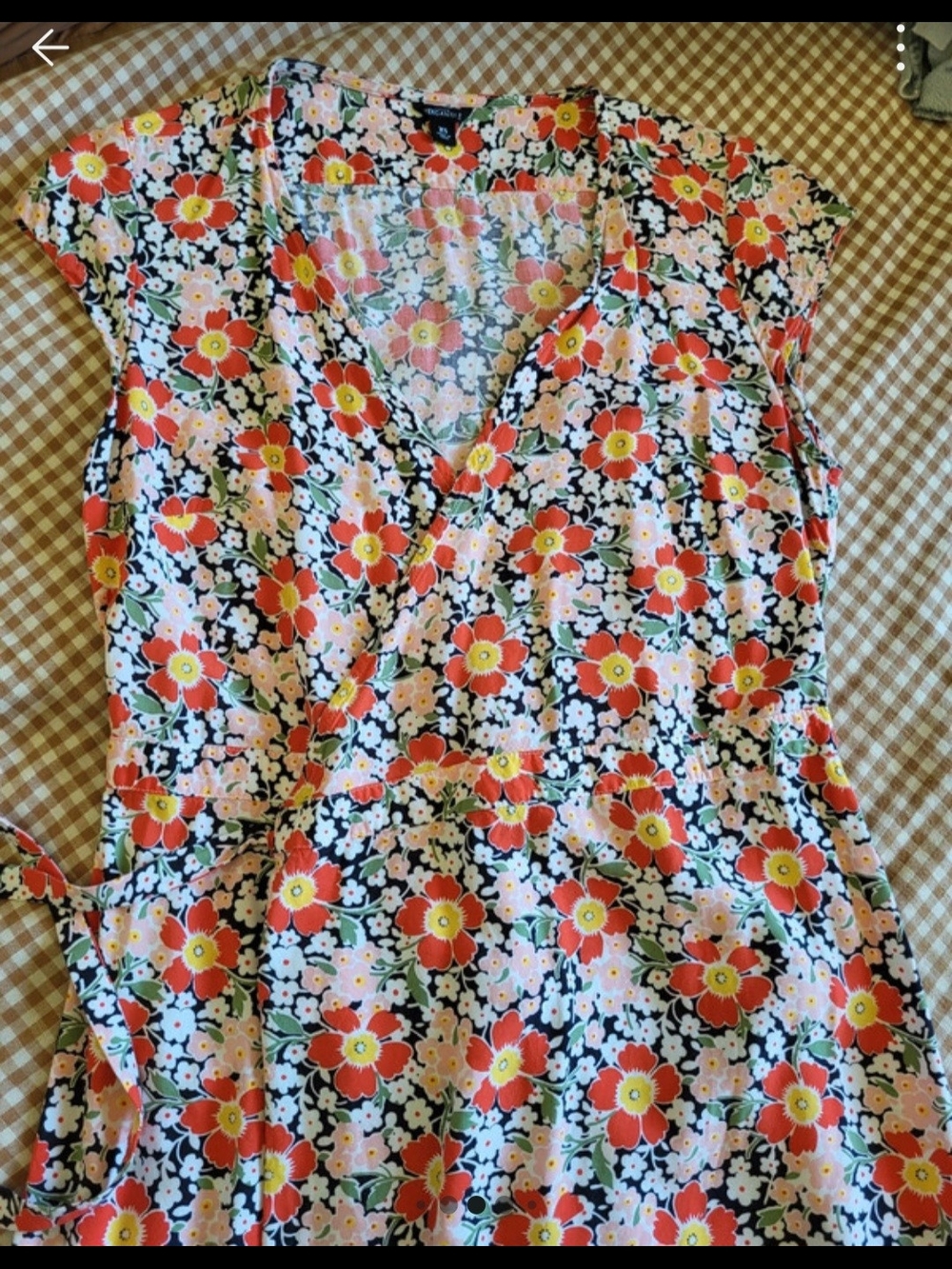 J.Crew Mercantile floral wrap dress - Picture 4 of 6